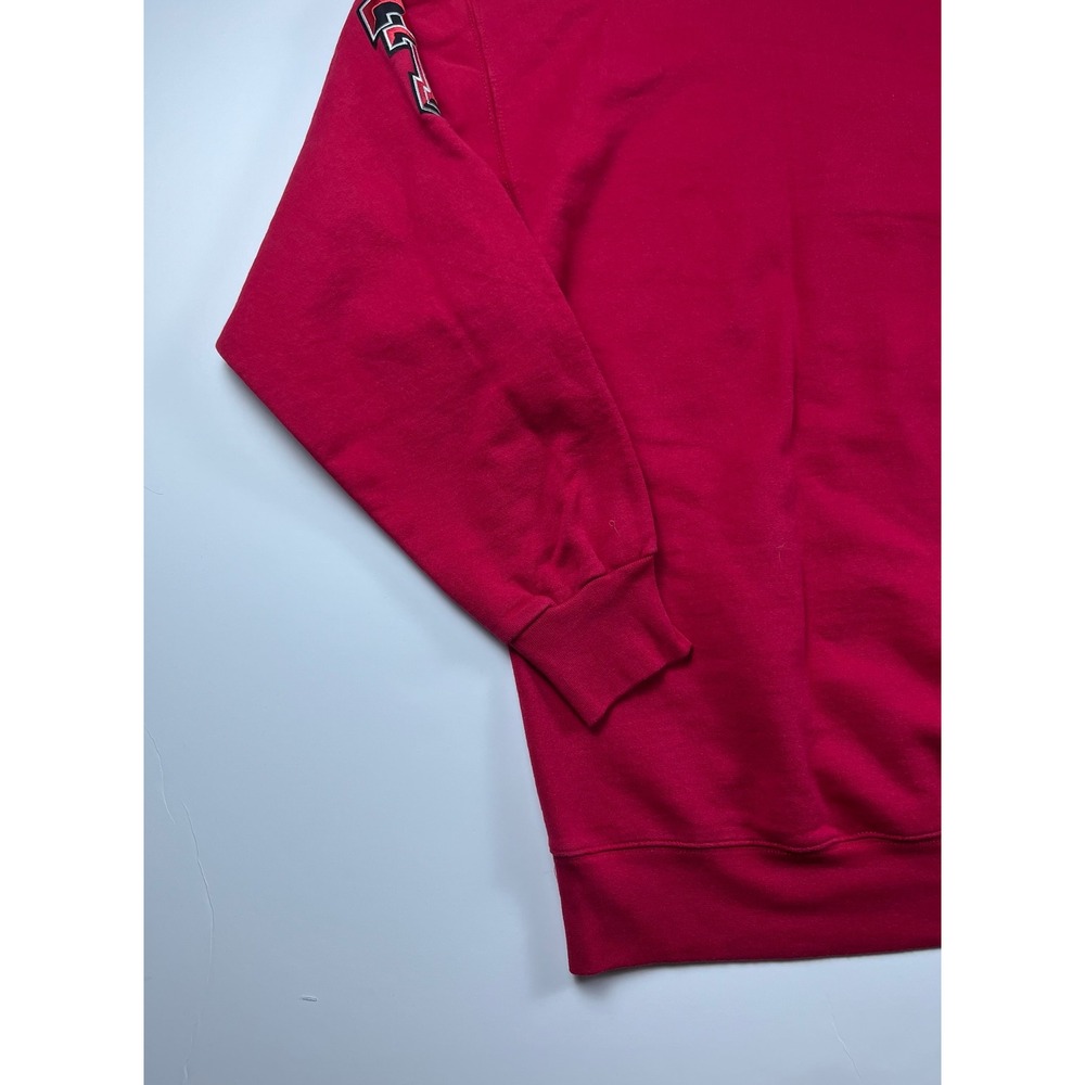 Texas Tech Red Raiders Oversized Sweatshirt Red Crewneck XL Ultimate Cotton - Picture 13 of 14